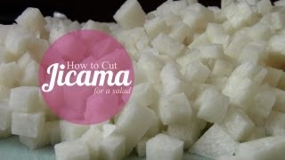 How to Cut Jicama for a Salad [upl. by Elohcim204]