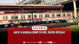 Aksi Vandalisme Di KRL Bikin Resah [upl. by Doretta]