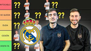 HACEMOS el TIERLIST de la PLANTILLA del REAL MADRID 2122 [upl. by Reyotal]