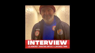 🗣🤳INTERVIEW LEE ASHCROFT  Winsford United vs LONGRIDGE TOWN [upl. by Auohs]