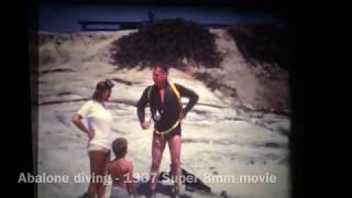 1967 abalone scuba diving Super 8mm home movie [upl. by Naugal]