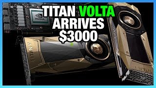 Volta Arrives in 3000 Titan V NVIDIA GPU [upl. by Ynwat]