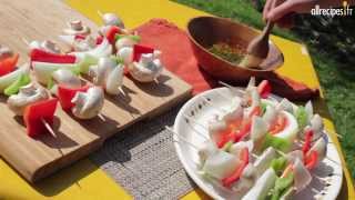 Recette pour faire des brochettes de légumes [upl. by Warp]