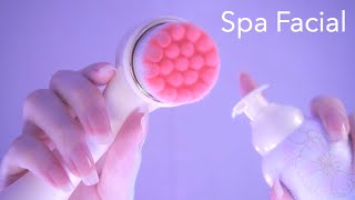 ASMR Sleepy Spa Facial Treatment  First Person Massage Peeling Cleansing etc  No Talking [upl. by Titos746]