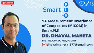 13 Measurement Invariance of Composites MICOM in SmartPLS  Dr Dhaval Maheta [upl. by Bridges]