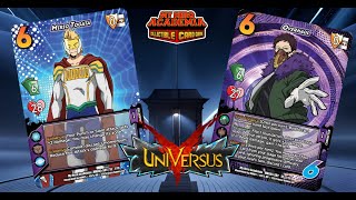 Togata Mirio vs Overhaul  Starter Deck Battle  UniVersus CCG [upl. by Willyt]