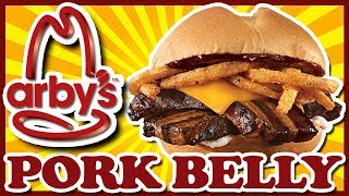 Arbys 🥓 Smokehouse Pork Belly 🥓 Sandwich Review [upl. by Nette]