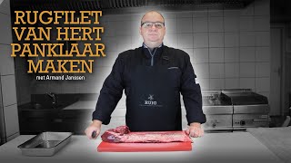 Rugfilet van hert panklaar maken [upl. by Perice]