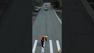 automobile crosswalk skateboarding funny skate skateboard funnyminions cuteanimal memes [upl. by Sakovich]