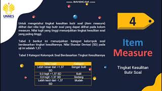 CARA MEMBACA DATA HASIL ANALISIS RASCH MODEL  INTERPRETASI DATA OUTPUT RASCH MODEL [upl. by Enylorac585]