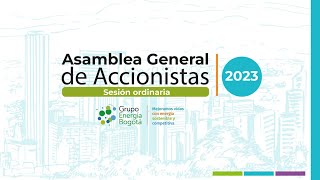 Asamblea General Ordinaria de Accionistas 2023 [upl. by Horodko174]