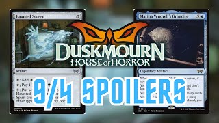 Duskmourn 94 Spoilers  Spooky Mana Rocks amp Insane Draw Engines [upl. by Ettelrahc]