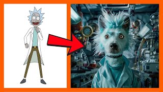 Rick And Morty But Turned Into Dog 🐶 All Characters 🔥 2024 ✨ [upl. by Aramenta]