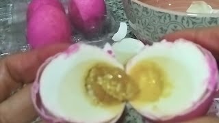 Asmr Crocking and Peeling Salted eggs 🥚 [upl. by Monique]