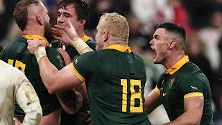 Coupe du monde de rugby  les Springboks arrachent contre les Anglais leur place en finale [upl. by Timi]