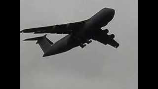 C5 Galaxy departs Dover AFB during an airshow [upl. by Amato723]