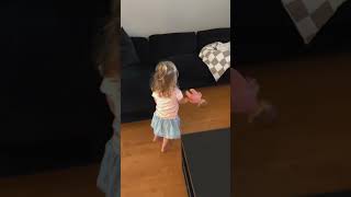 Toddler helps mom announce her pregnancy to dad then later gets to meet her baby brother [upl. by Atinra860]