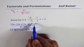 nPnn1P4  53 Permutation Equation [upl. by Jobyna431]