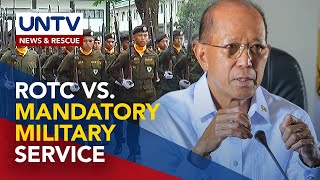 Sec Lorenzana prefers ROTC than proposed mandatory military service [upl. by Hacissej]