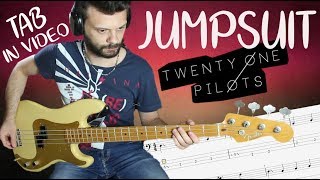 twenty one pilots Jumpsuit  Bass cover  TAB [upl. by Norrad440]