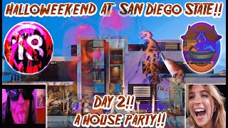 HALLOWEEKEND at San Diego State WILD HOUSE PARTY Day 2 [upl. by Nesnej]