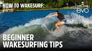 How to Wakesurf  Beginner Wakesurfing Tips [upl. by Attirb138]