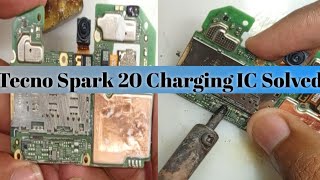 Tecno Spark 20 Charging IC solved 👍 [upl. by Billat567]