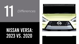 Nissan Versa 2023 vs 2020 [upl. by Htur222]