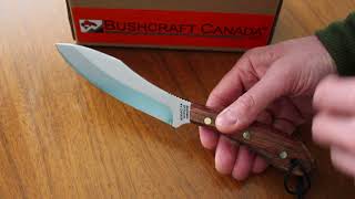 Grohmann Survival Knife No 4 view by www bushcraftcanada com [upl. by Aneroc]