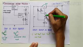 DC Power suppliesPart 5 Transistorized Voltage regulator session 28 [upl. by Nnylaj]