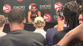 093024 Atlanta Hawks Guard Trae Young Media Day Press Conference [upl. by Akem451]