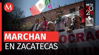 Marcha por Nuestra Democracia en la Alameda de Zacatecas [upl. by Maidie9]