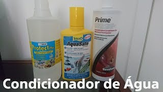 Condicionador de Água Aquário qual escolher Aquasafe PRIME e PROTECT PLUS [upl. by Guinna96]