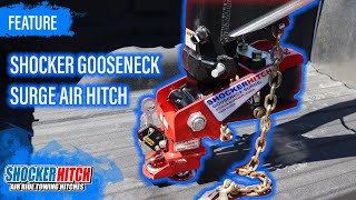 30000 to 40000 lbs Gooseneck Air Hitch  Shocker Gooseneck Surge Air Hitch amp Shift Lock Coupler [upl. by Georgette]