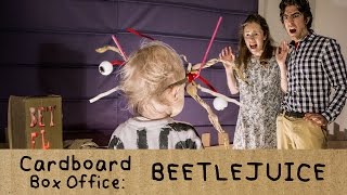 The Cutest Family Recreates a Scene from Beetlejuice Using Cardboard [upl. by Gable]