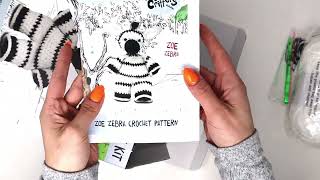 Knitty Critters  Introducing Zoe Zebra Crochet Kit [upl. by Christy]