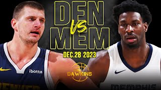 Denver Nuggets vs Memphis Grizzlies Full Game Highlights  December 28 2023  FreeDawkins [upl. by Torbert]