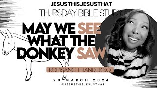 Thursday Bible Study May We See What The Donkey Saw  Numbers 222131 [upl. by Ardnaskela]