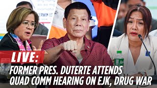 LIVE House resumes quad comm hearing on EJK Duterte drug war  November 13 [upl. by Nart803]