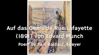 Auf das Gemälde Rue Lafayette 1891 von Edvard Munch [upl. by Gosselin]