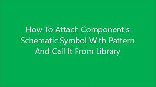 How To Attach Components Symbol With Pattern and Call It From Library  Diptrace  UrduHindi [upl. by Eutnoj996]