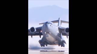 C17 Globemaster III  Impressive Takeoff and Performance [upl. by Eissahc]