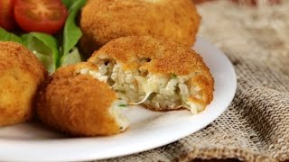 Cómo hacer Croquetas de Arroz con Queso  Recetas Rápidas [upl. by Darryl]