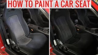 DIY painting car seats to change the color  Howto tips and precautions [upl. by Yelrahs]