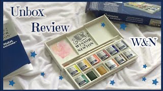 Winsor and newton watercolor cotman reviewمشترياتي للرسم لافضل الوان مائيه  الوان وينسر اند نيوتن [upl. by Larkins]