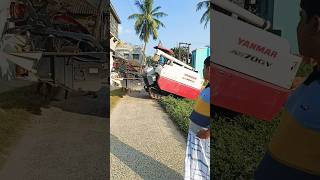 yanmar chain harvester yanmar trendingshorts agriculture chenmasin viralreels farmar gift [upl. by Florri533]