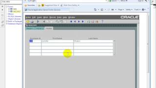 Oracle Forms Training Master Details with Tab Canvas [upl. by Wilkey203]