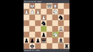 Pia Cramling Bot W VS Stockfish 161 B [upl. by Lennahc]