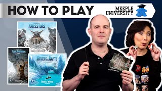 Endless Winter Paleoamericans  The Expansions and Modules  How to Play Board Game [upl. by Ladin]