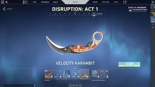 Valorant New Battle Pass Preview  Velocity Karambit Knife With Battle Pass [upl. by Casabonne]